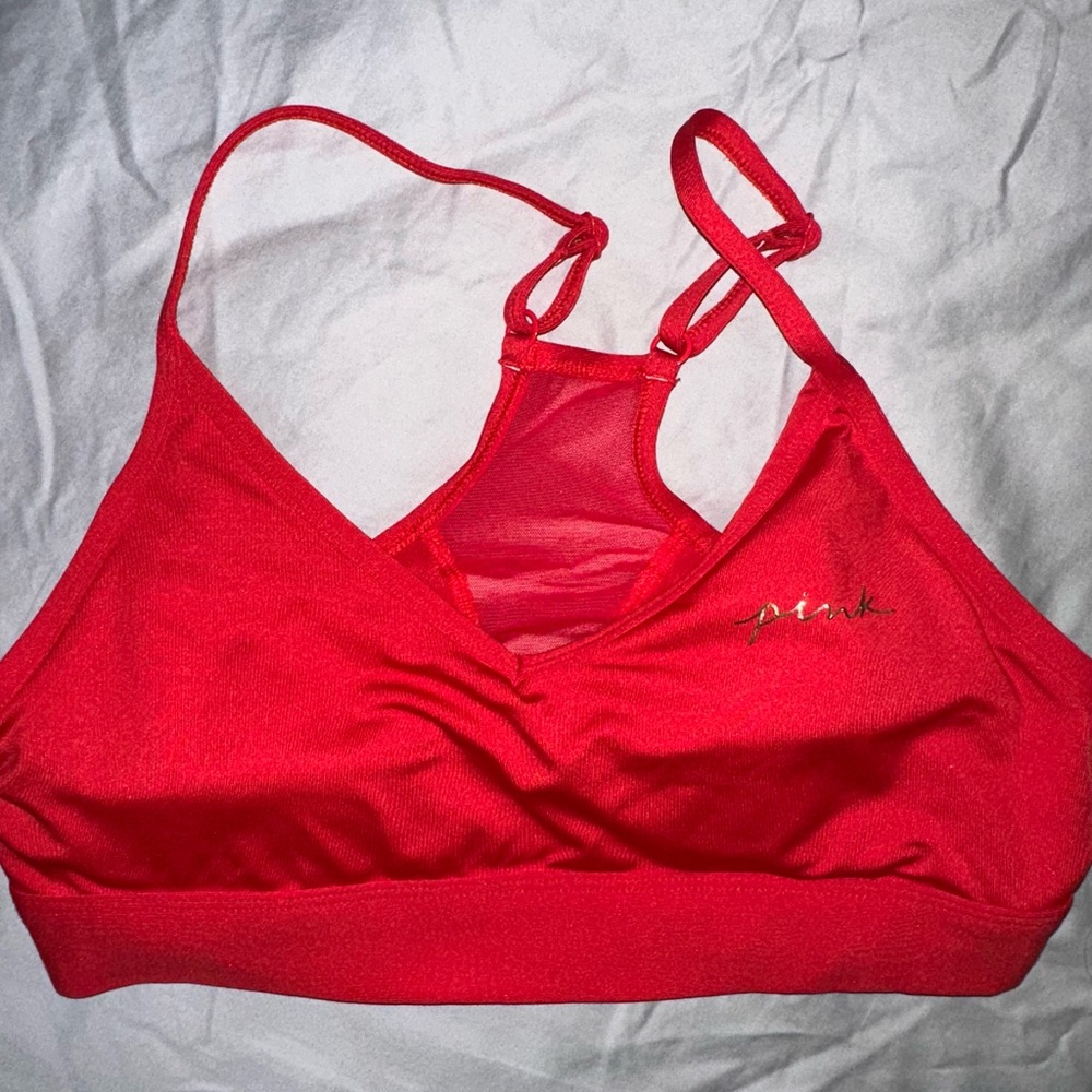 PINK Victoria's Secret Red Women's Sports Bra